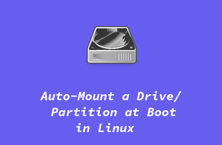 How to Auto-Mount a Drive at Boot in Linux